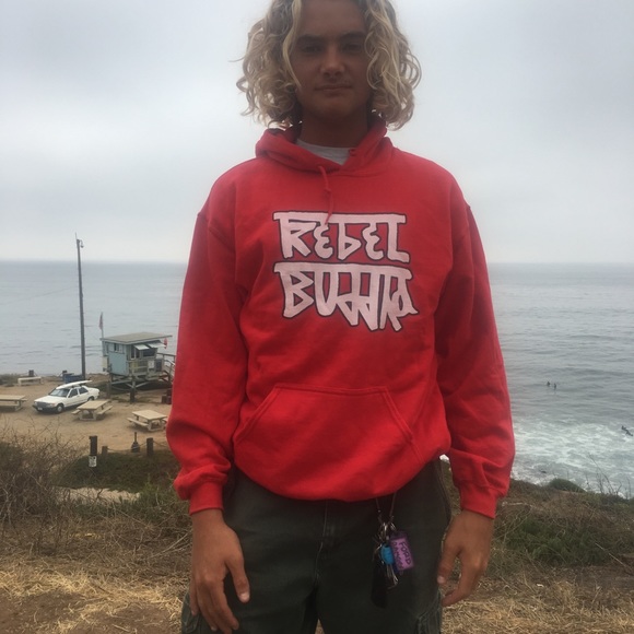 Rebel Buddha red hoodie - Picture 7 of 8